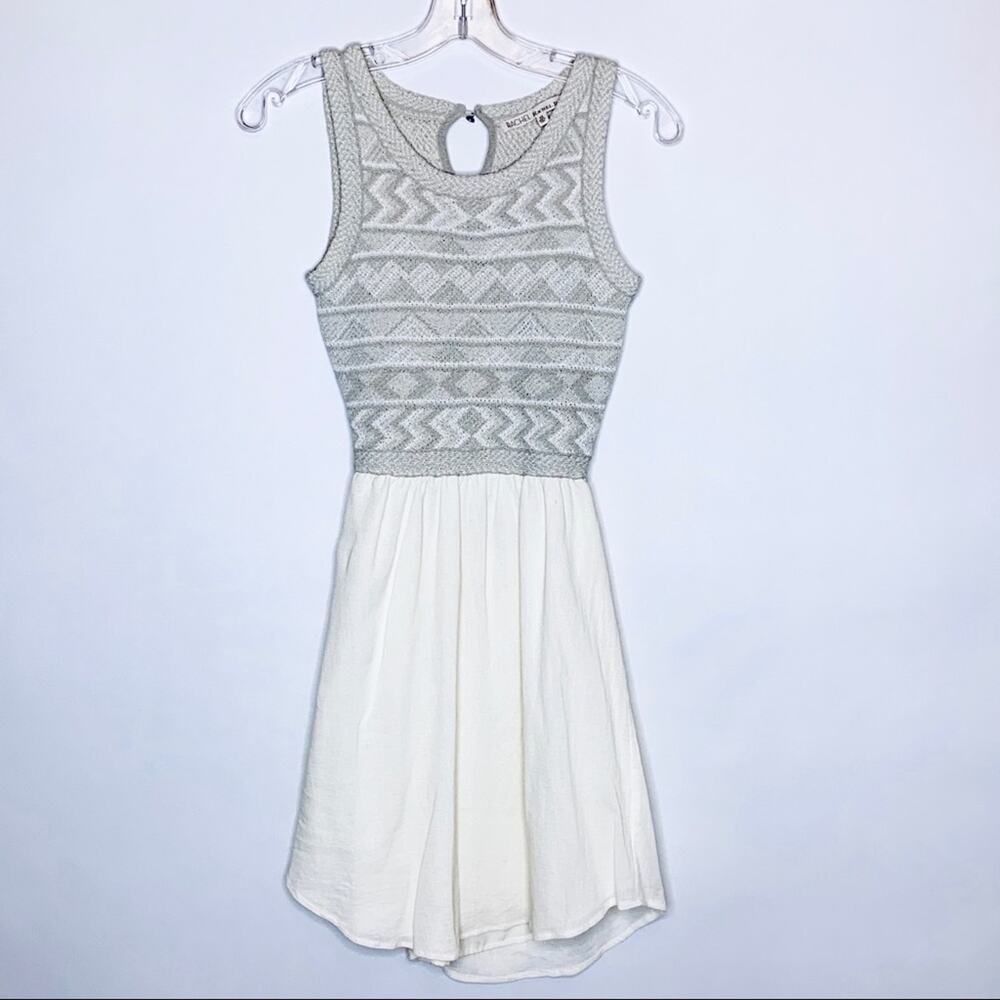 Rachel Rachel Roy gray knit top open back dress size Extra Small XS